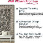 Well Woven Asha Rome Black 3'3" x 5' Area Rug - Image 8