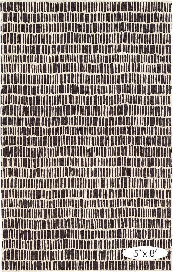 Dash & Albert Roark Charcoal Hand Tufted Wool Rug, 2.5 X 8 Feet - Image 5