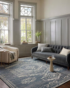 Loloi Magnolia Home by Joanna Gaines Gigi Collection GIG-03 Denim/Ivory 2'-7" x by Loloi