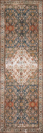 Loloi Layla Collection LAY-05 Ocean/Multi 2'-6" x 7'-6" .13" Thick Runner Rug - Image 2