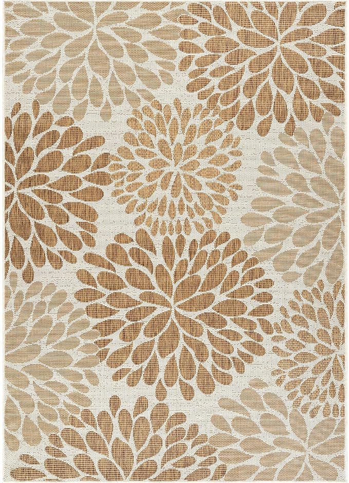 Beverly Rug Outdoor Rug 9x12 Modern Exotic Tropical Leaf Area Rugs - Image 2