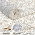 WITSHOCK Living Room Area Rugs 10x13: Soft Non-Slip Backing Washable Rugs - Image 4