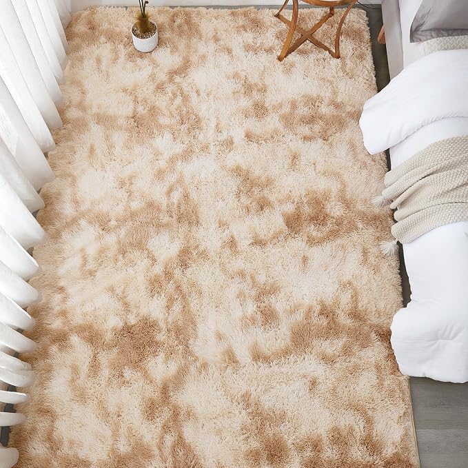 Andency Soft Area Rugs for Living Room Bedroom, 4x6 Fluffy Shaggy Bedside Rug - Image 8