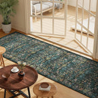 DUKINO 2x6 Runner Rug for Hallway, Washable Vintage Floral Kitchen Rug - Image 8