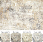3X5 Rug Washable Area Rugs: Abstract Modern Soft Stain Resistant Indoor Floor - Image 9