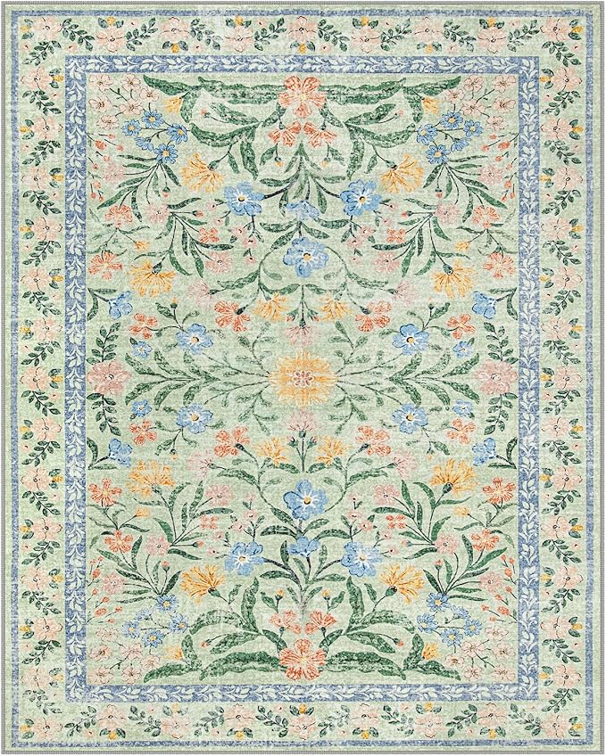 Lahome Machine Washable Area Rugs 8x10 Non Slip, Soft Boho Living Room Rugs - Image 9