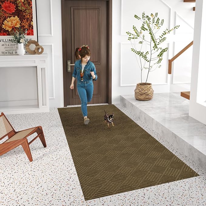 jxgzyy Runner Rug 3'11" x 9'10", Commercial Front Door Mat, Heavy Duty Indoor - Image 9
