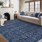 RUGSREAL Living Room Area Rug 10x13 Modern Solid Color Large Bedroom Rug by RUGSREAL