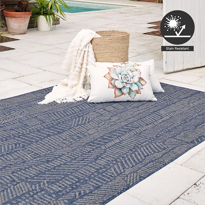 FH Home Flat Woven Outdoor Rug - Image 7