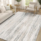 MUJOO 5x7 Washable Area Rug, Modern Abstract Rugs by MUJOO