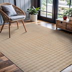 CAMILSON Modern Beige Non Slip Rug 4x6 Ultra Soft High Pile Area Rugs Non Skid - Image 8
