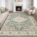7x9 Area Rug Living Room: Machine Washable Boho Large Vintage Soft Rugs Stain by LOONGRUG