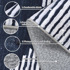 HelloTree Area Rug 4x6 Geometric Rug, Washable Modern Neutral Stain Resistant - Image 8