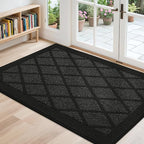 COSY HOMEER Non-Slip Door Mat 32"x48", Entryway Rugs Low Profile Absorbent Dirt by COSYHOMEER
