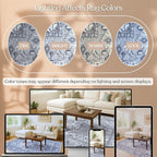 Washable Area Rug. Modern Farmhouse. Vintage. Turkish. Bohemian. Distressed. - Image 7