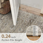 3x5 Washable Rug for Living Room Bedroom Dining Room Non-Slip Low Pile Boho - Image 5