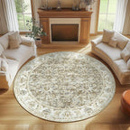 jinchan Fiora Round Rug 8ft Area Rugs by JINCHAN