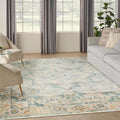 Nourison Home Astra Machine Washable Light Blue 7'10" x 10' Area Rug by NourisonHome