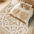 Large Beige Farmhouse Rugs for Living Room by HazoHaus