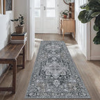 GENIMO 2x5 Runner Rugs for Hallway, Machine Washable Non Slip Vintage Rugs by GENIMO