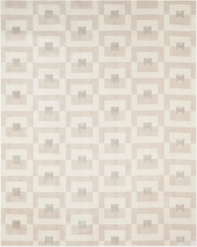 Nourison Nordic Ivory Beige 8' x 10' Scandinavian Area Rug - Image 3