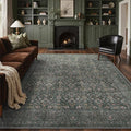 Bavni Washable Rugs 8x10-Machine Washable Rug Lightweight Low Pile, Vintage by BAVNI