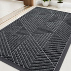 Kitinjoy Front Door Mat Outside Entrance, Sturdy Natural Dirt Trapper, Heavy by Kitinjoy