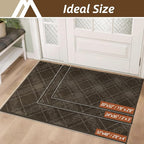 COSY HOMEER Plaid Door Mat 24" x 36", Dirt Trapper Entryway Rugs, Non-Slip - Image 2