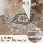 Tangsoo Washable Rug 4x6 Area Rug, Vintage Rug Indoor - Image 3