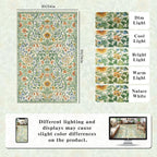 Floral 2x3 Entryway Rug, Washable Front Door Mat Indoor Non Slip Low Pile Small - Image 2