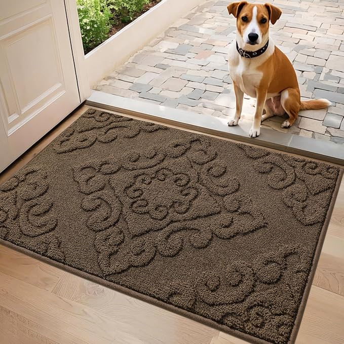 COSY HOMEER Door Mat 20”x32”, Absorbent Dirt Trapper Entryway Rugs, Non-Slip by COSYHOMEER