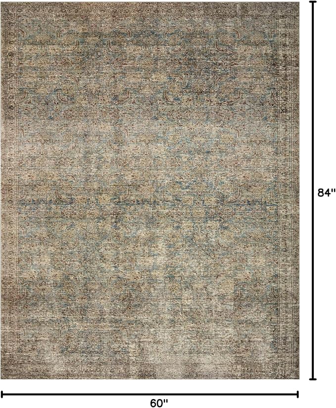 Loloi Amber Lewis Morgan Collection MOG-04 Sea/Sage 5'-0" x 7'-0" 38" Thick - Image 2