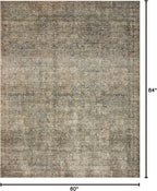 Loloi Amber Lewis Morgan Collection MOG-04 Sea/Sage 5'-0" x 7'-0" 38" Thick - Image 2