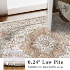 8x10 Area Rugs for Living Room Ultra-Soft Washable Rug Vintage Distressed Boho - Image 5