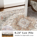 9x12 Large Area Rugs for Living Room Ultra-Soft Washable Rug Vintage Distressed - Image 5