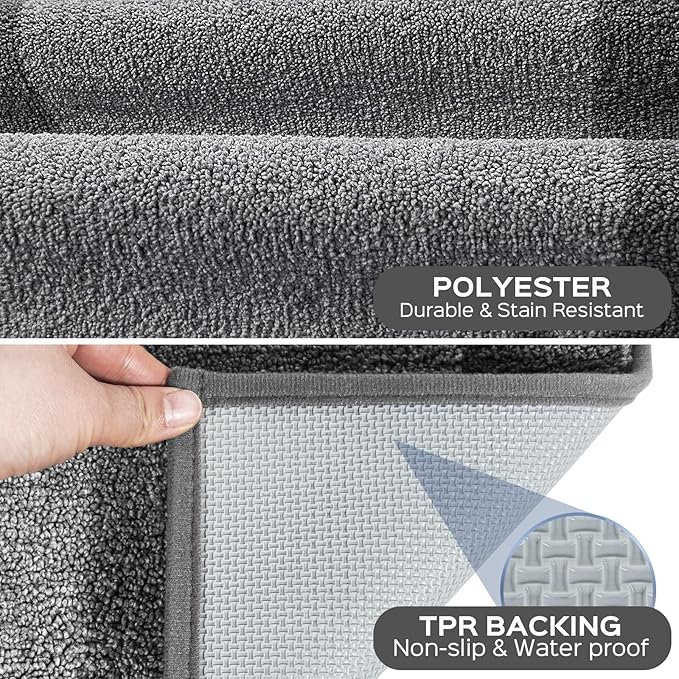 Machine Washable Kitchen Rug 24" x 84", Non Slip Kitchen Mat - Image 3