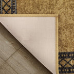 Antep Rugs Alfombras Modern Bordered 2x10 Non-Skid Low Profile Pile Rubber - Image 5