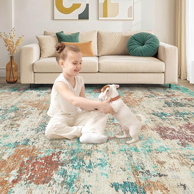 8x10 Christmas Area Rug Living Room Rugs - Image 4