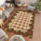 Cabin Pine Cones Area Rug 5x8ft - Image 3