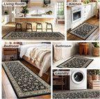 XWZO Runner Rug 2x10ft for Long Hallways, Washable Non-Slip Low Pile Area Rug - Image 3
