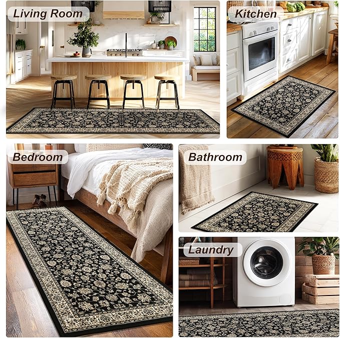 XWZO Entryway Area Rug 2x3ft — Soft Low Pile Door Floor Mat - Image 3