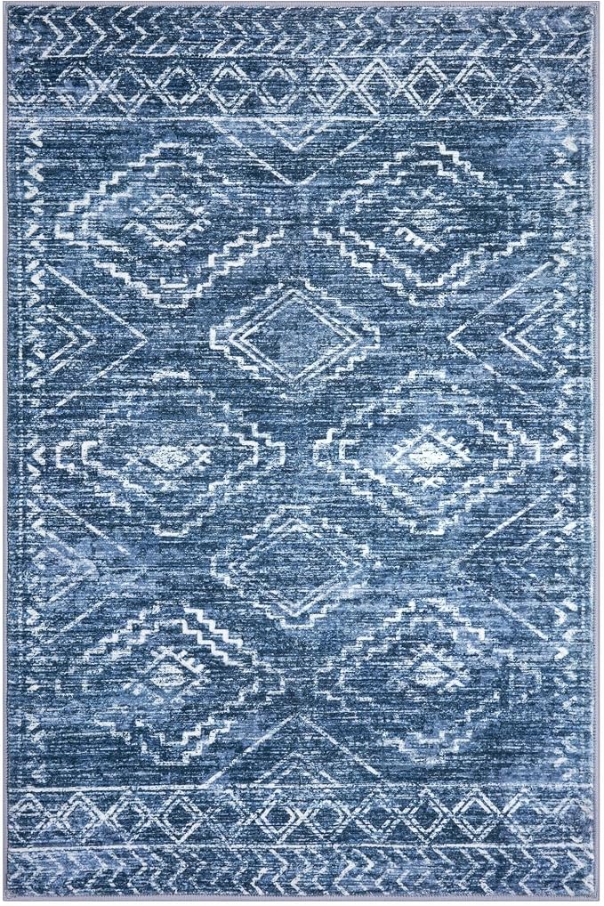 KILOCOCO Living Room Rug 5x7 Area Rug Printed Boho Washable Bedroom Rugs Non - Image 9