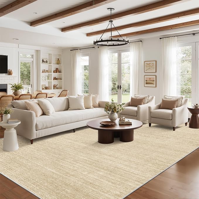 Art&Tuft Washable Rugs 9x12, Low Pile Area Rugs 9x12 Living Room - Image 3