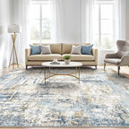 6x8 Area Rug Living Room: Washable Large Abstract Modern Soft Rugs Stain - Image 5