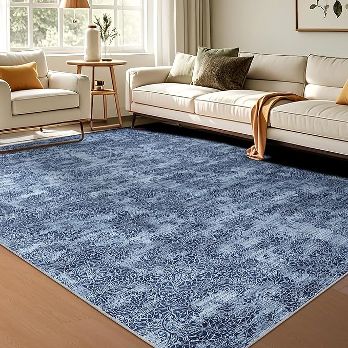 WITSHOCK 5x7 Area Rugs for Living Room: Machine Washable Non Slip Modern by WITSHOCK