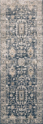 Loloi Teagan Collection TEA-03 Denim/Pebble 7'-11" x 10'-6" Area Rug, Soft - Image 9