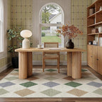 3x5 Checkered Area Rugs for Living Room Colorful Machine Washable Large Rug - Image 3
