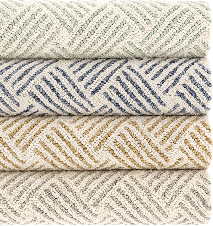 Dash & Albert Layers Grey Hand Hooked Wool Rug, 3 X 5 Feet - Image 7