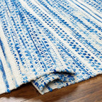 Mark&Day Wool Rugs, 9x12 Marie Global Dark Blue Area Rug, Bedroom or Kitchen - Image 4