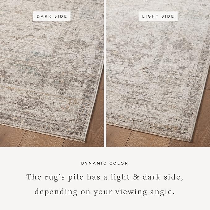 Loloi Magnolia Home by Joanna Gaines Millie Collection MIE-01 Silver/Dove - Image 5